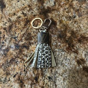 Key Chain made with authentic Louis Vuitton canvas